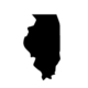 Illinois state graphic | Counterweight Blue